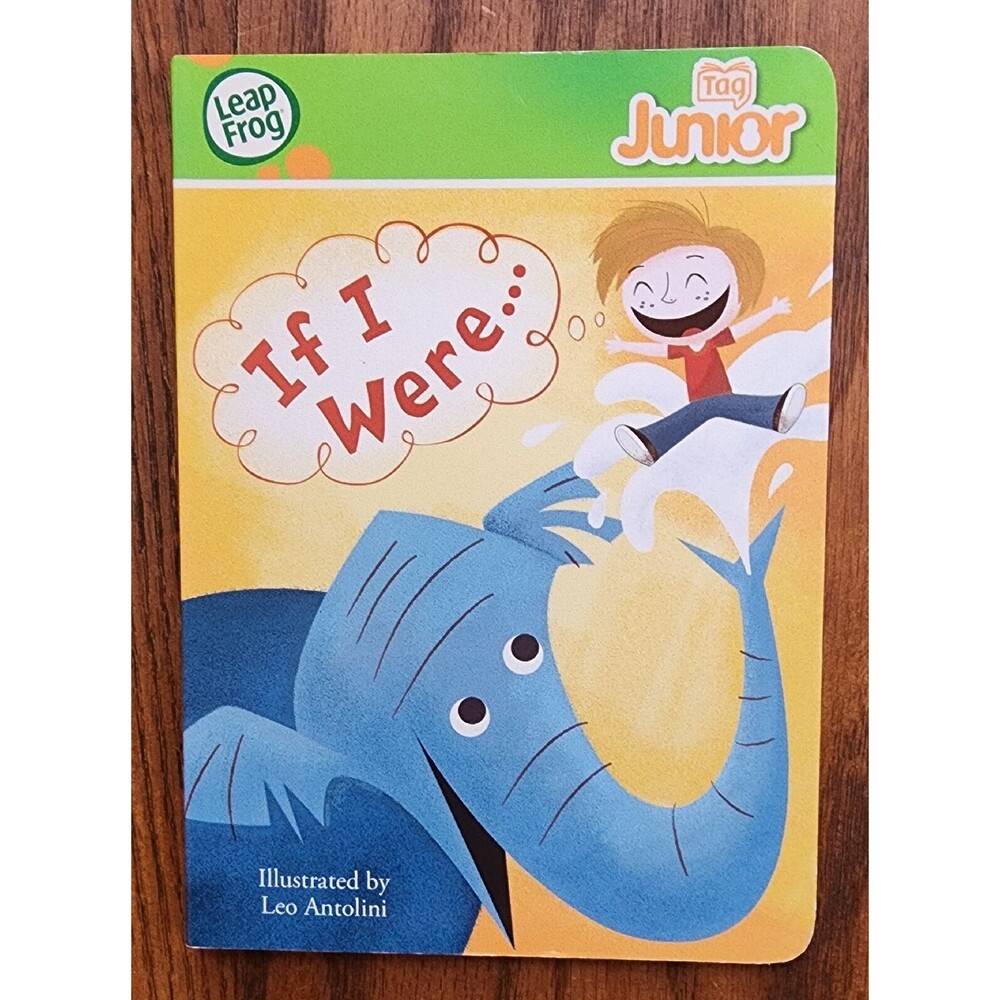 Leap Frog TAG JUNIOR Dr Seuss "IF I WERE..." LeapFrog LeapReader Board Book, EUC